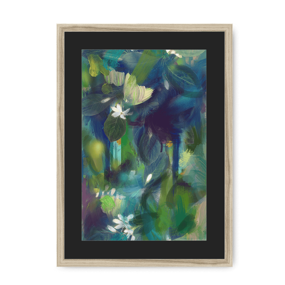 Indigo Dawn Framed Print Wallflowers A3 (297 X 420 mm) / Natural / Black Mount Framed Print