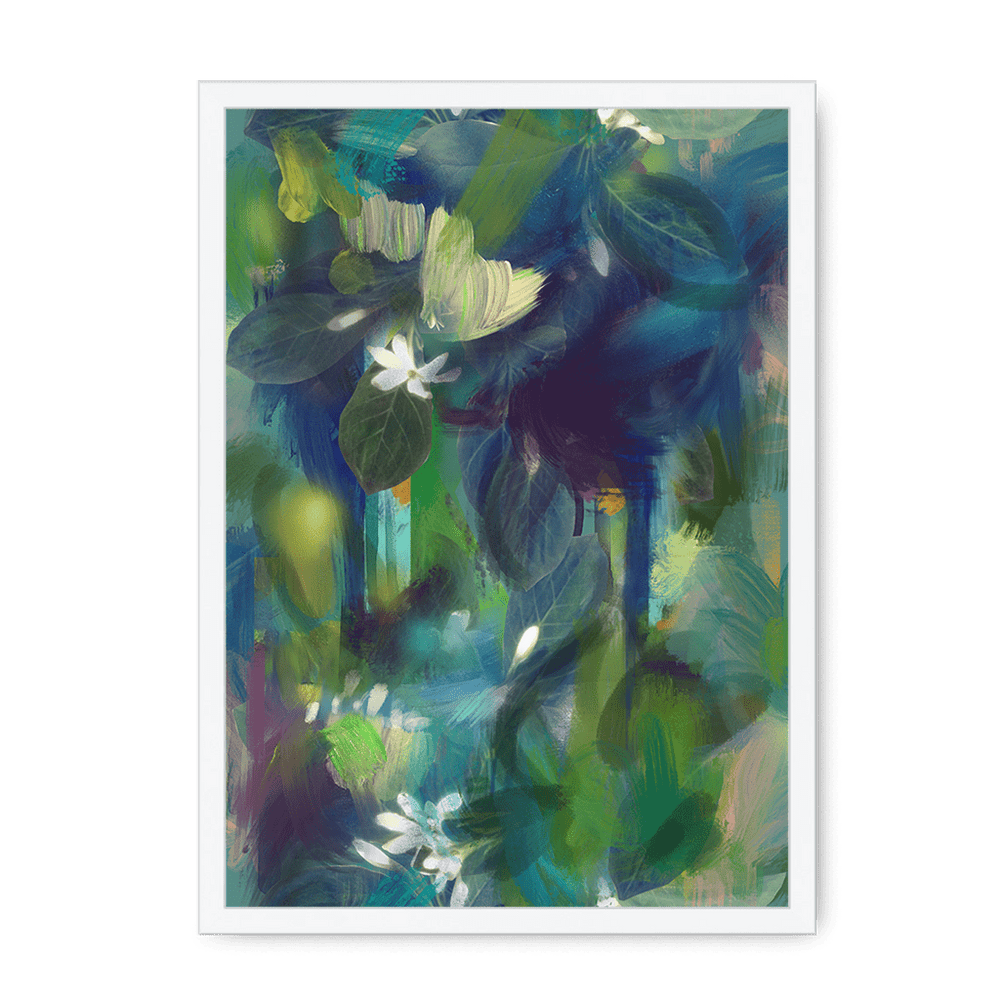 Indigo Dawn Framed Print Wallflowers A3 (297 X 420 mm) / White / No Mount (All Art) Framed Print