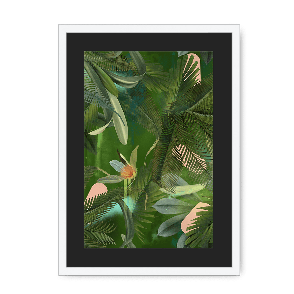 Fougère Fou Framed Print WallFlowers A3 (297 X 420 mm) / White / Black Mount Framed Print