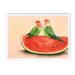 Watermelon Lovebirds Framed Print The Gathering A3 (297 X 420 mm) / White / No Mount (All Art) Framed Print