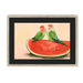 Watermelon Lovebirds Framed Print The Gathering A3 (297 X 420 mm) / Natural / Black Mount Framed Print