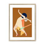 Dancer (Kobayakawa Kiyoshi X diedododa) Framed & Mounted Print Movements A3 Portrait / Natural Frame Mounted Print