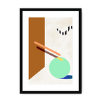 Ni Framed & Mounted Print Movements A3 Portrait / Black Frame Mounted Print