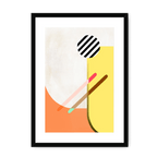 San Framed & Mounted Print Movements A3 Portrait / Black Frame Mounted Print