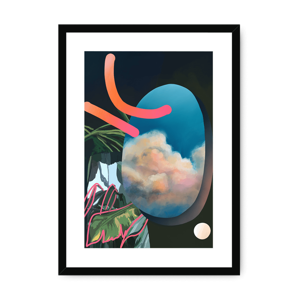 Armchair Travels Framed & Mounted Print Abstractions A3 Portrait / Black Frame Mounted Print