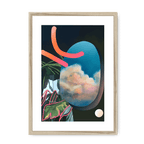 Armchair Travels Framed & Mounted Print Abstractions A3 Portrait / Natural Frame Mounted Print