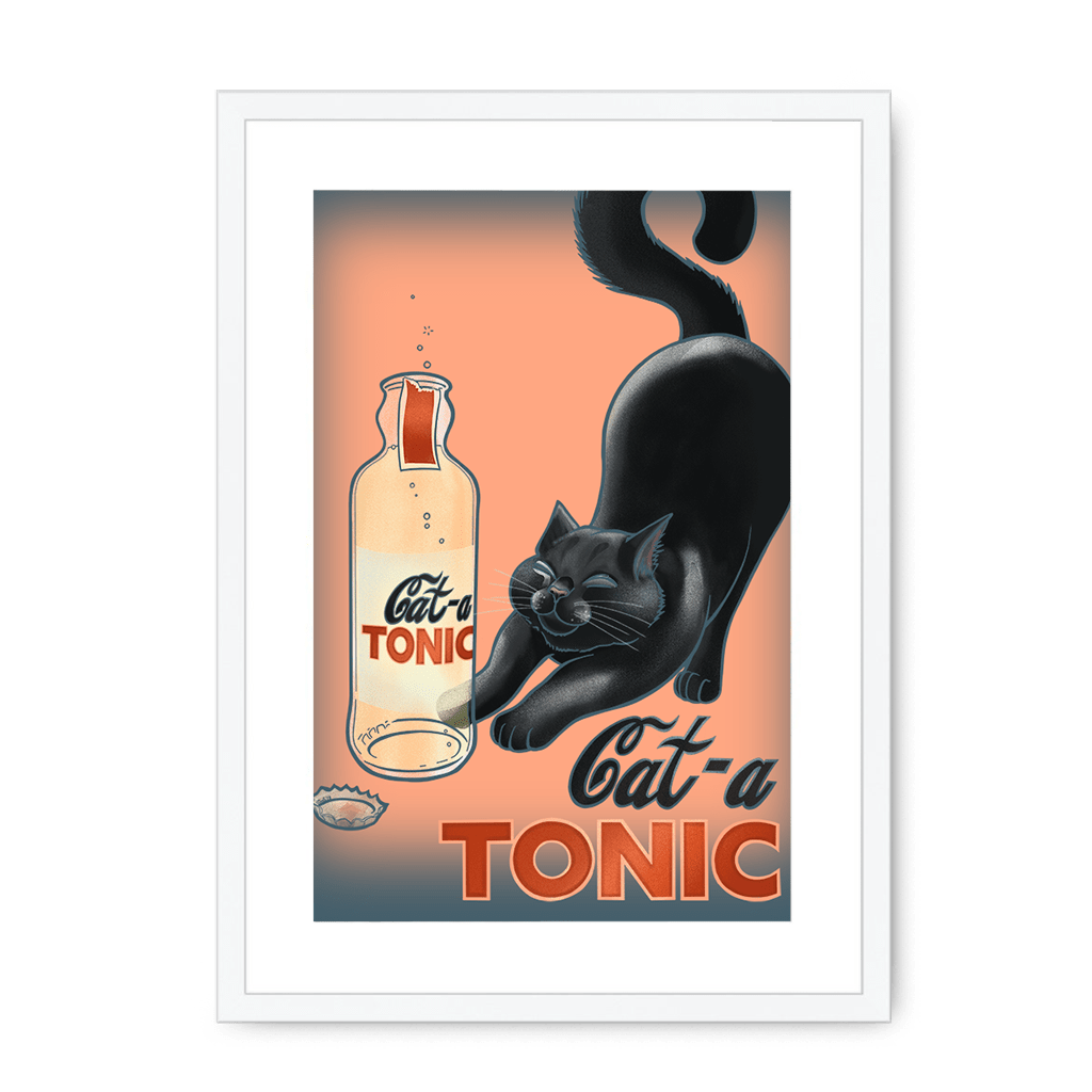 CataTonic Giclée Framed with a Mount Print ADimals A3 Portrait / White Frame Mounted Print