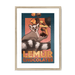 Lemur Chocolate Giclée Framed with a Mount Print ADimals A3 Portrait / Natural Frame Mounted Print