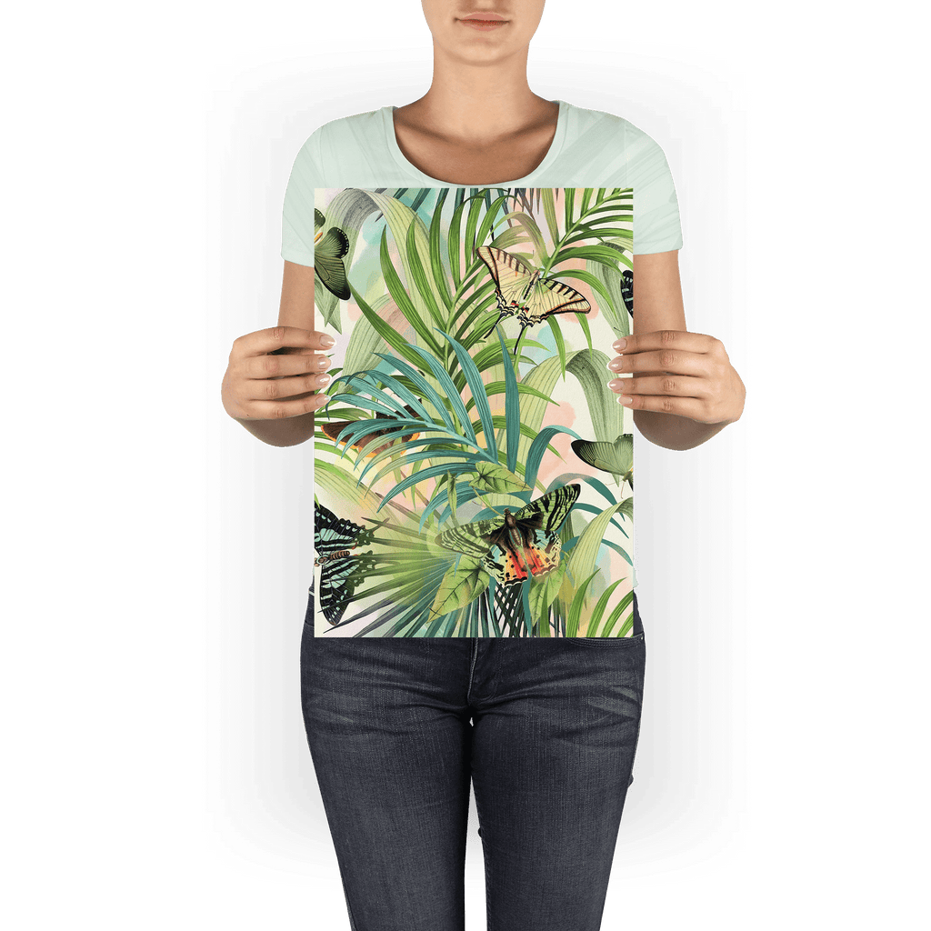 Fluttering Flora Giclée Art Print The Flutterby Effect A3 (29.7 X 42 cm) Art Print