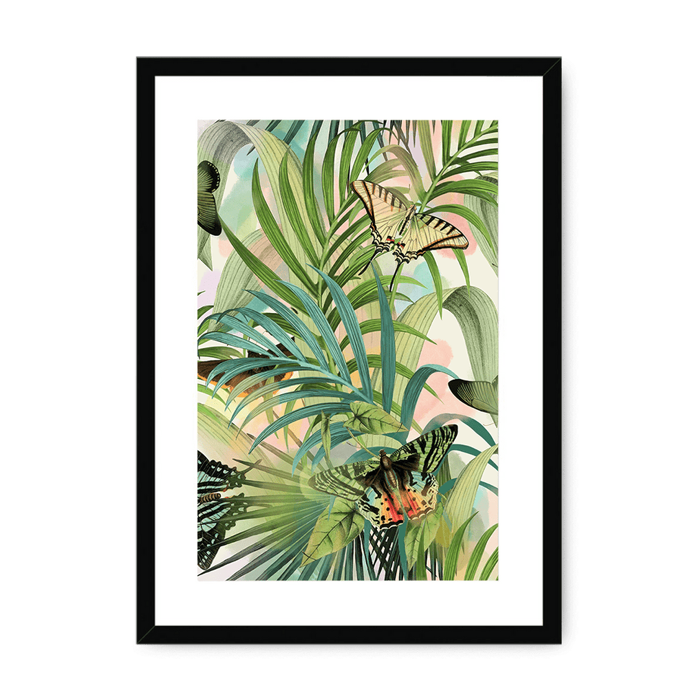 Fluttering Flora Framed Print The Flutterby Effect A3 (297 X 420 mm) / Black / White Mount Framed Print