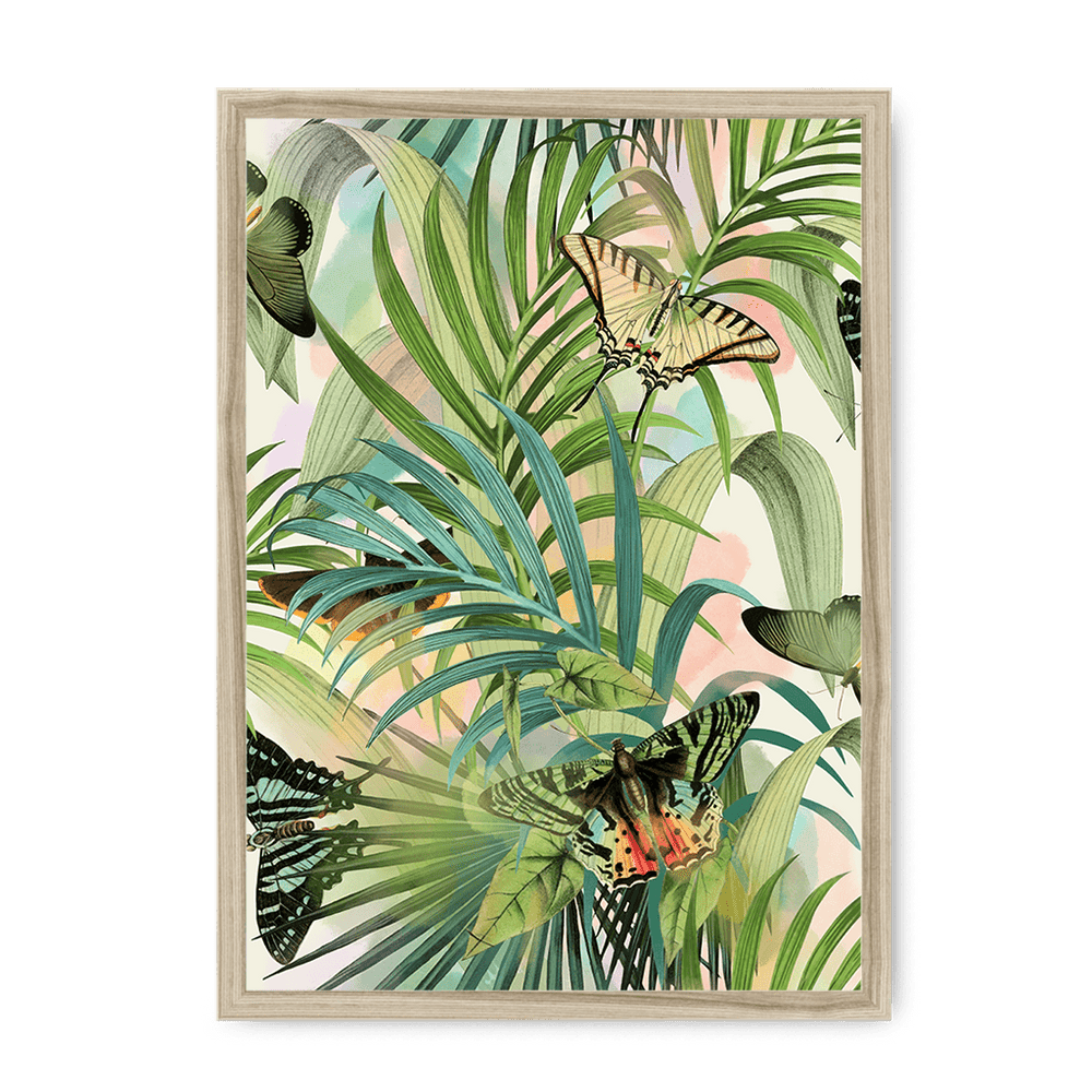 Fluttering Flora Framed Print The Flutterby Effect A3 (297 X 420 mm) / Natural / No Mount (All Art) Framed Print