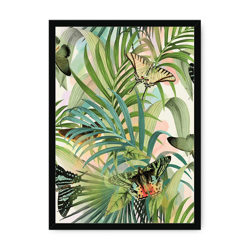 Fluttering Flora Framed Print The Flutterby Effect A3 (297 X 420 mm) / Black / No Mount (All Art) Framed Print