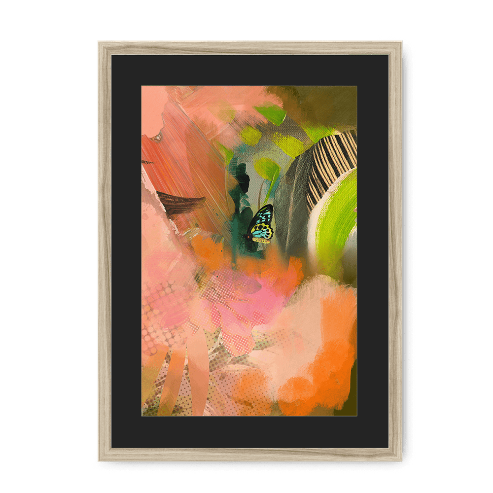 Butterfly Monsoon Framed Print The Flutterby Effect A3 (297 X 420 mm) / Natural / Black Mount Framed Print