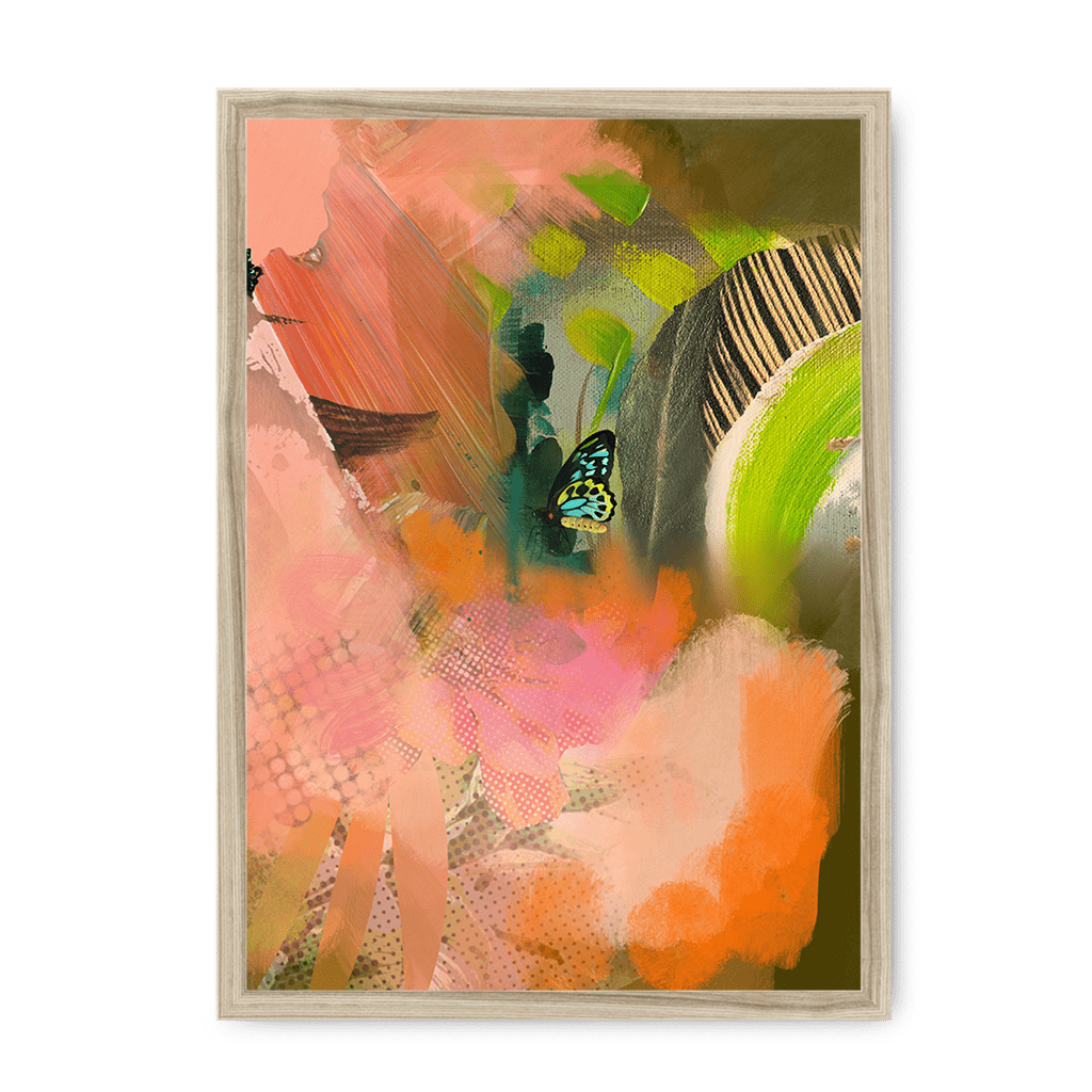 Butterfly Monsoon Framed Print The Flutterby Effect A3 (297 X 420 mm) / Natural / No Mount (All Art) Framed Print
