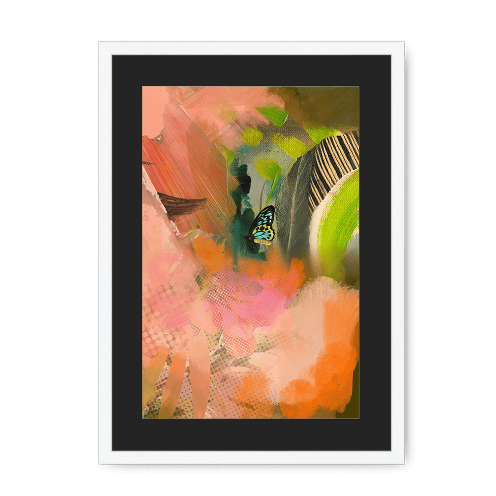 Butterfly Monsoon Framed Print The Flutterby Effect A3 (297 X 420 mm) / White / Black Mount Framed Print