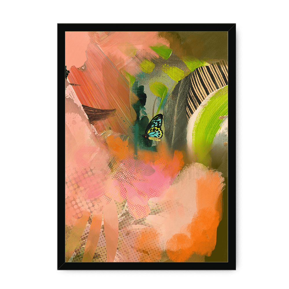 Butterfly Monsoon Framed Print The Flutterby Effect A3 (297 X 420 mm) / Black / No Mount (All Art) Framed Print