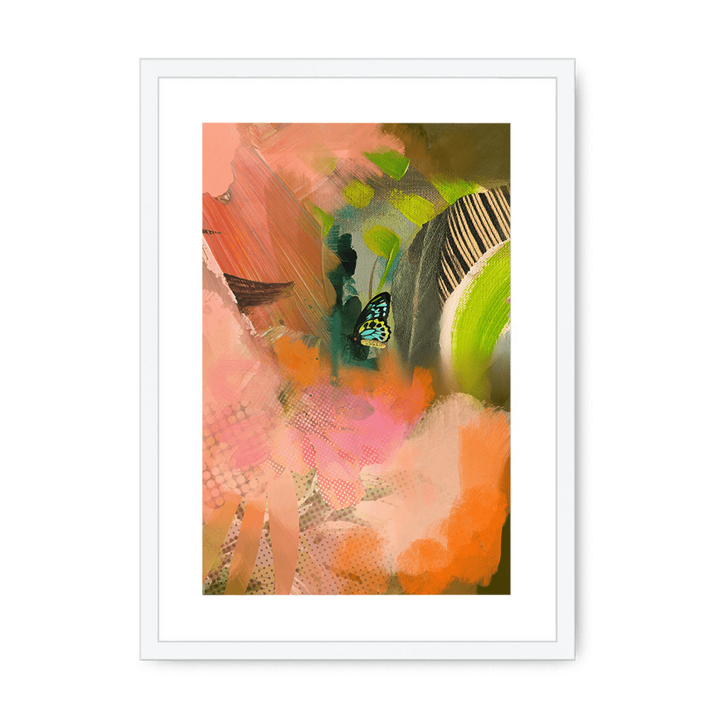 Butterfly Monsoon Framed Print The Flutterby Effect A3 (297 X 420 mm) / White / White Mount Framed Print