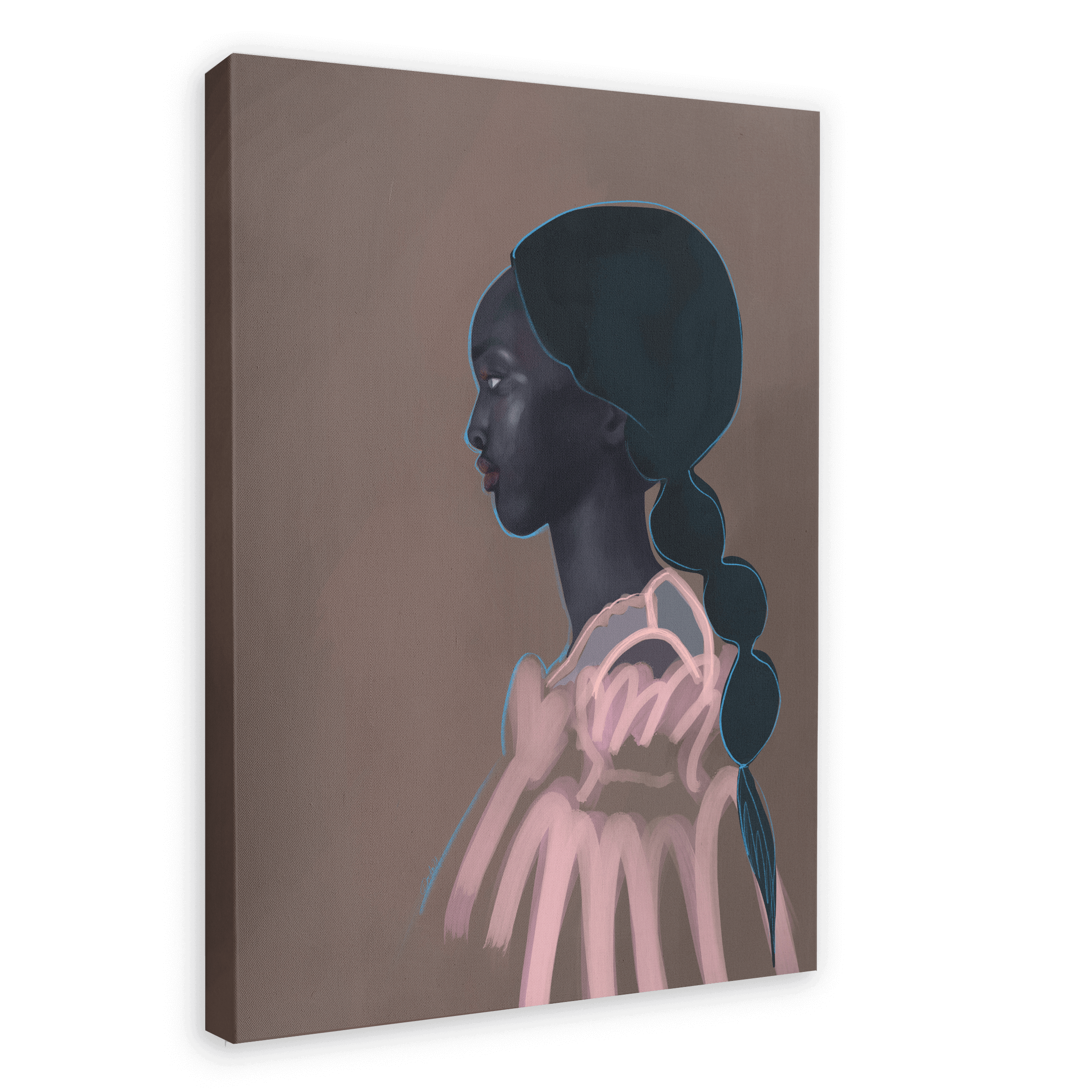 Nyaueth Niko Riam - Moment Canvas Print Fashion Illustration 28