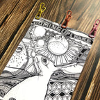 Coming Up For Hare Matte Art Print Ink Drawings A4 (21 X 29.7 cm) Art Print