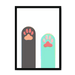 Paws Up Matte Framed Print Cat Cafe A4 Portrait / Black Frame Framed Print