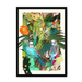 Blooming Budgerigars Matte Framed Print The Gathering A4 Portrait / Black Frame Framed Print