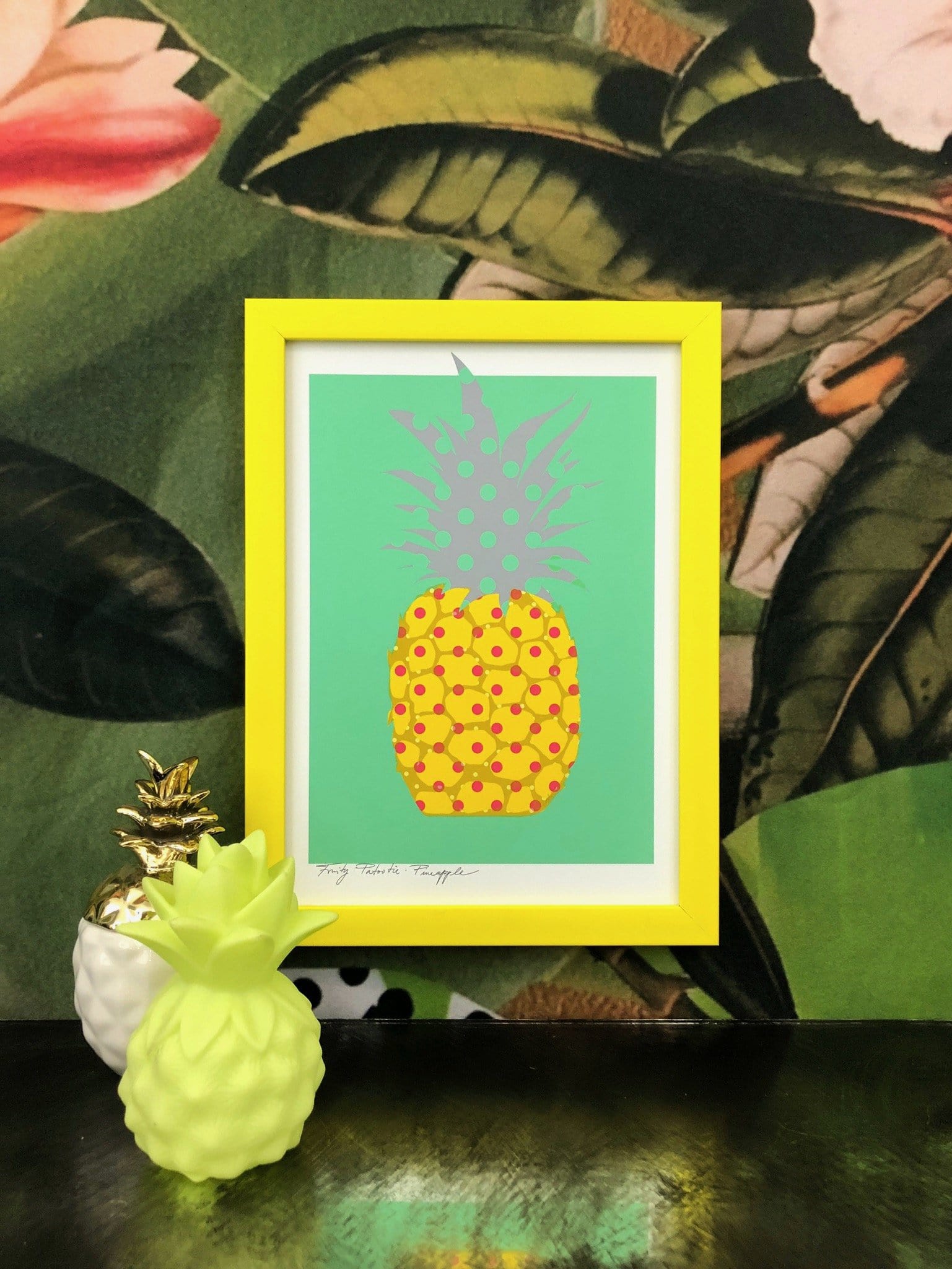Pineapple Matte Art Print Fruity Patootie Art Print