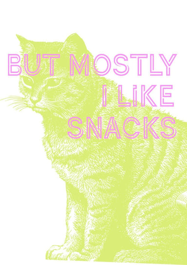 But Mostly I Like Snacks Matte Art Print But Mostly... A4 (21 X 29.7 cm) Art Print