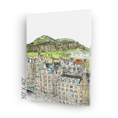 Arthurs Seat & The Crags Matte Canvas Print Essential Edinburgh Canvas Print