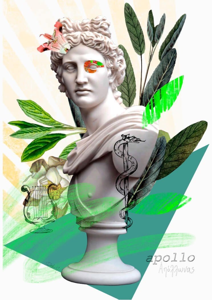 Apollo Matte Art Print Greek Gods A4 (21 X 29.7 cm) Art Print