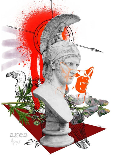 Ares Matte Art Print Greek Gods A4 (21 X 29.7 cm) Art Print