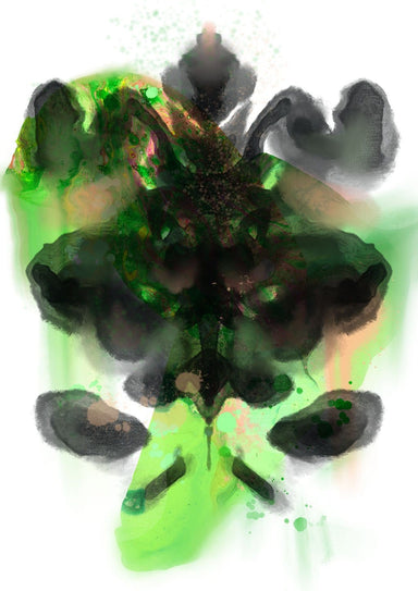 Rorschach Requiem Green Matte Art Print Rorschach Requiem Art Print