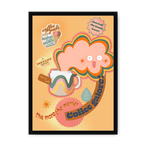 Coffee Galore Framed Print Favourite Things A4 Portrait / Black Frame Framed Print