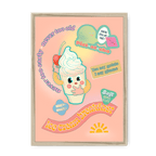 Ice Cream Breakfast Framed Print Favourite Things A4 Portrait / Natural Frame Framed Print