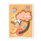 Coffee Galore Framed Print Favourite Things A4 Portrait / White Frame Framed Print