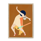 Dancer (Kobayakawa Kiyoshi X diedododa) Framed Print Movements A4 Portrait / Natural Frame Framed Print