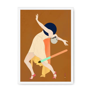 Dancer (Kobayakawa Kiyoshi X diedododa) Framed Print Movements A4 Portrait / White Frame Framed Print