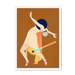 Dancer (Kobayakawa Kiyoshi X diedododa) Framed Print Movements A4 Portrait / White Frame Framed Print