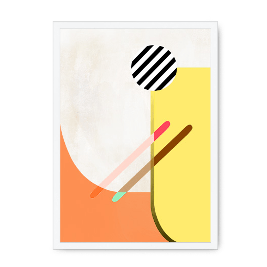 San Framed Print Movements A4 Portrait / White Frame Framed Print