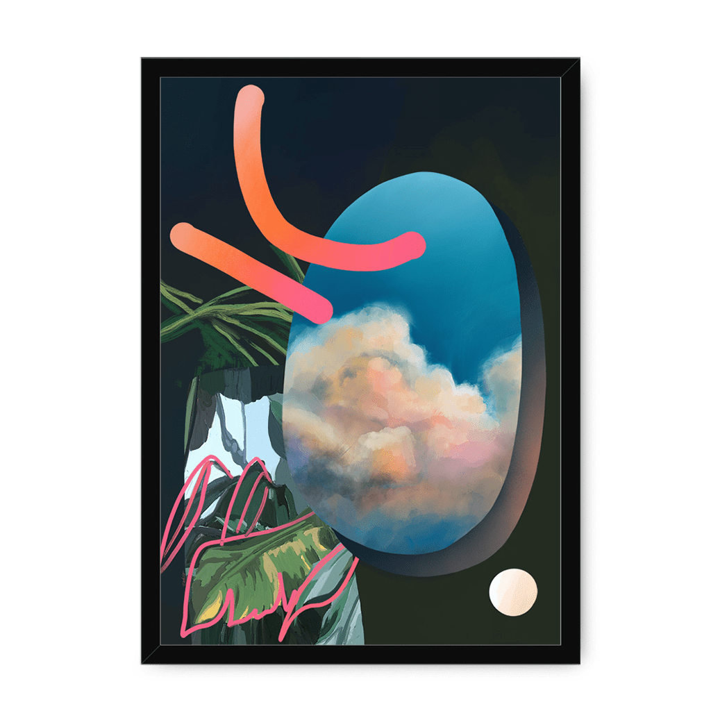 Armchair Travels Framed Print Abstractions A4 Portrait / Black Frame Framed Print