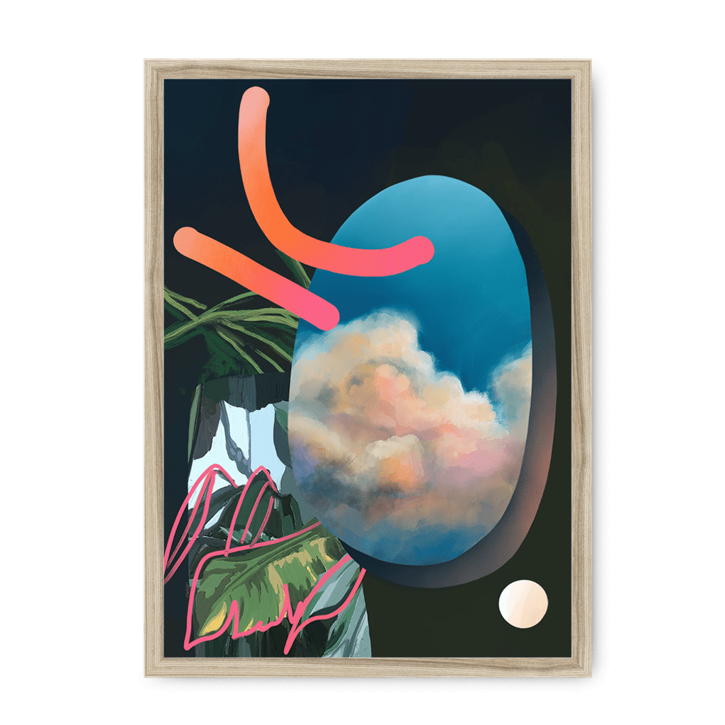 Armchair Travels Framed Print Abstractions A4 Portrait / Natural Frame Framed Print