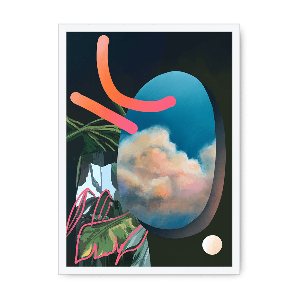 Armchair Travels Framed Print Abstractions A4 Portrait / White Frame Framed Print