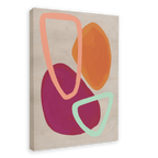 Pebble Dash Red Canvas Print Pebble Dash 28"x40"(70x100 cm) Canvas Print