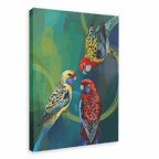 Rondel Of Rosellas Canvas Print The Gathering 28"x40"(70x100 cm) Canvas Print