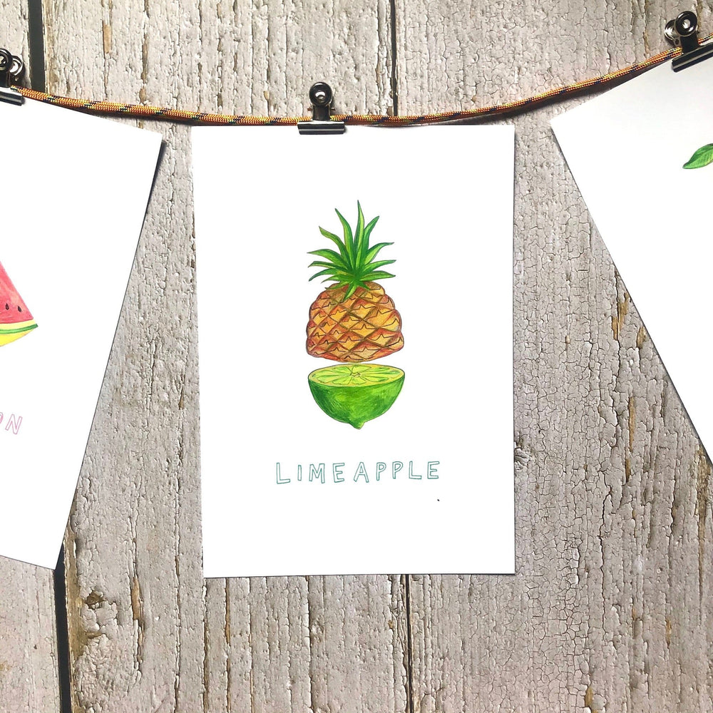 Limeapple Matte Art Print Tropical Mashups A5 (14.8 X 21 cm) Art Print