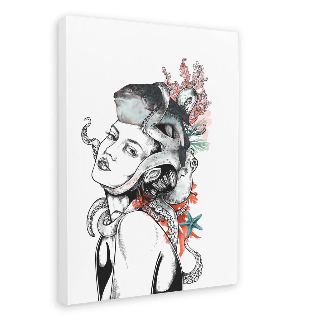 Sea Matte Canvas Print Habitats 28"x40"(70x100 cm) Canvas Print