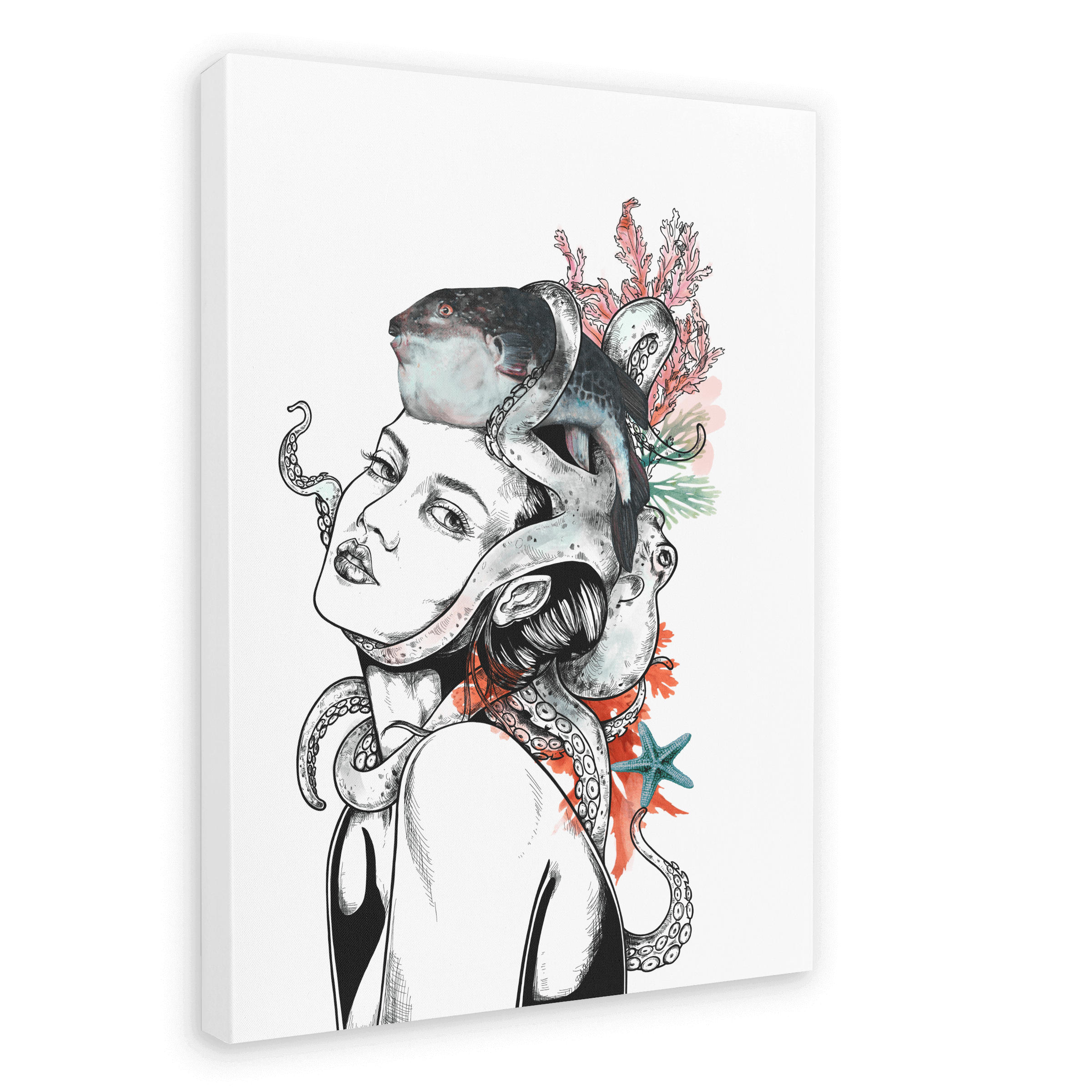 Sea Matte Canvas Print Habitats 28"x40"(70x100 cm) Canvas Print