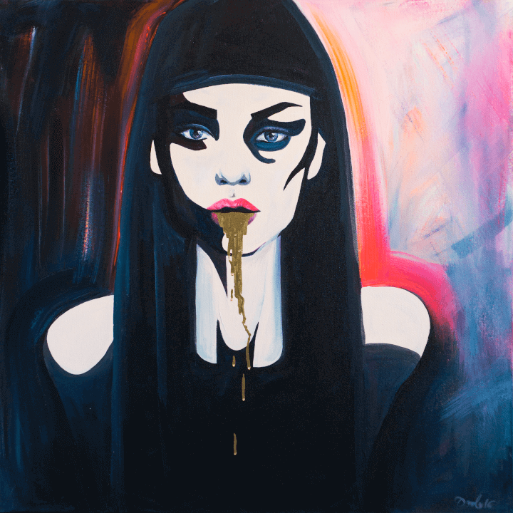 Vampire Giclée Art Print Fine Art Square GIclee Art Print