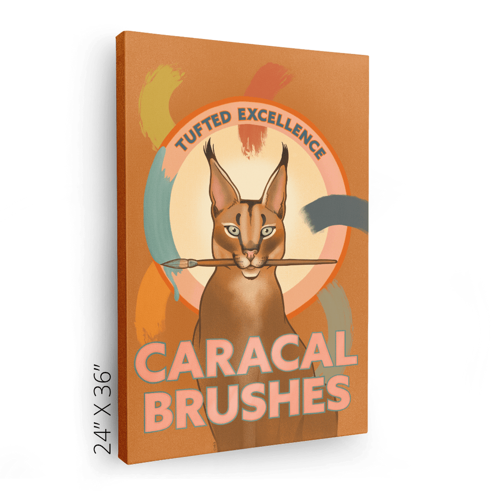 Caracal Brushes Canvas Print ADimals Canvas Print