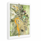 Big Cat Tropicana Canvas Print The Gathering 28"x40"(70x100 cm) Canvas Print