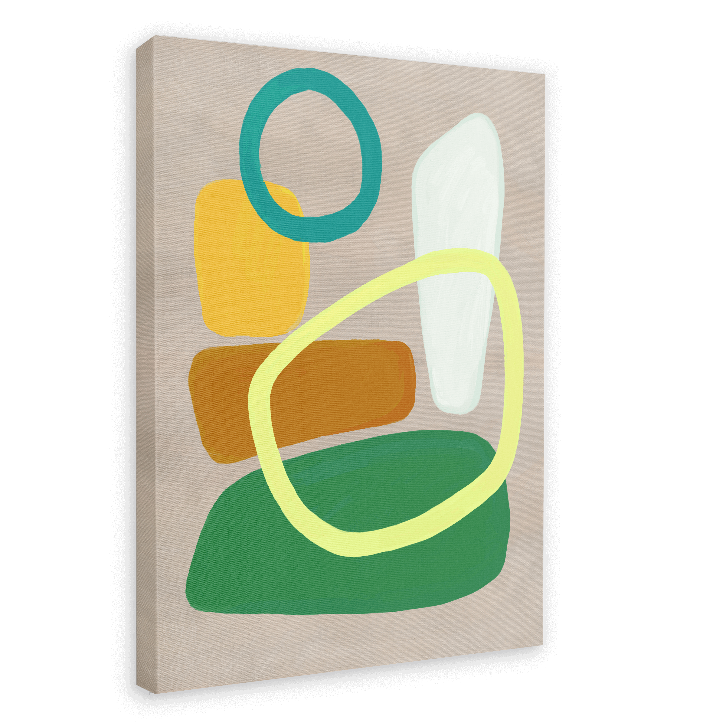 Pebble Dash Green Canvas Print Pebble Dash 28"x40"(70x100 cm) Canvas Print